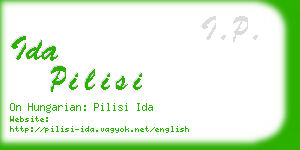 ida pilisi business card